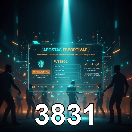 Ilustração de Experimente as apostas esportivas na 3831 com odds altas