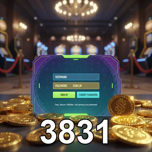 Ilustração de Acesse o 3831 com login rápido e segurança garantida
