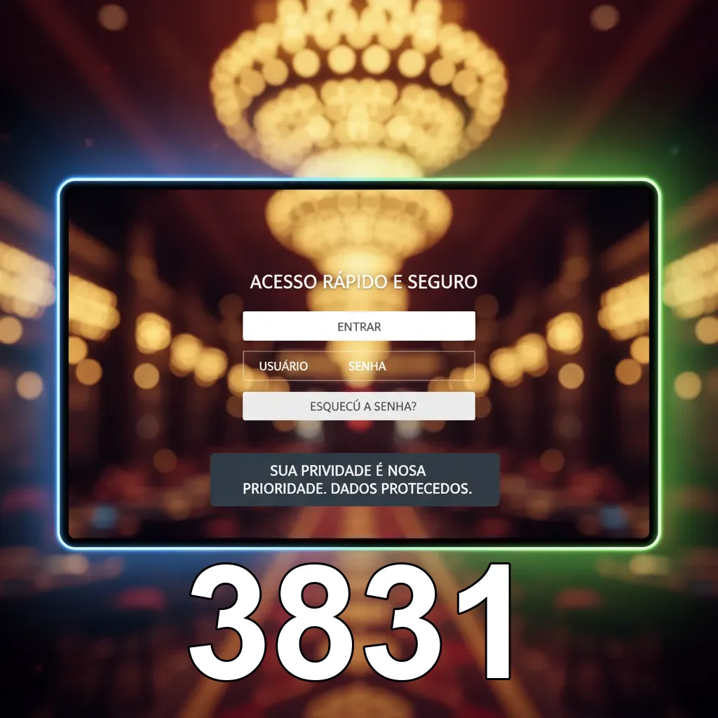 Ilustração de Acesse a plataforma de jogos 3831 com total segurança