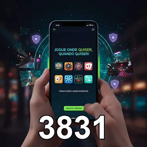 Ilustração de Acesse a plataforma de jogos 3831 com total segurança